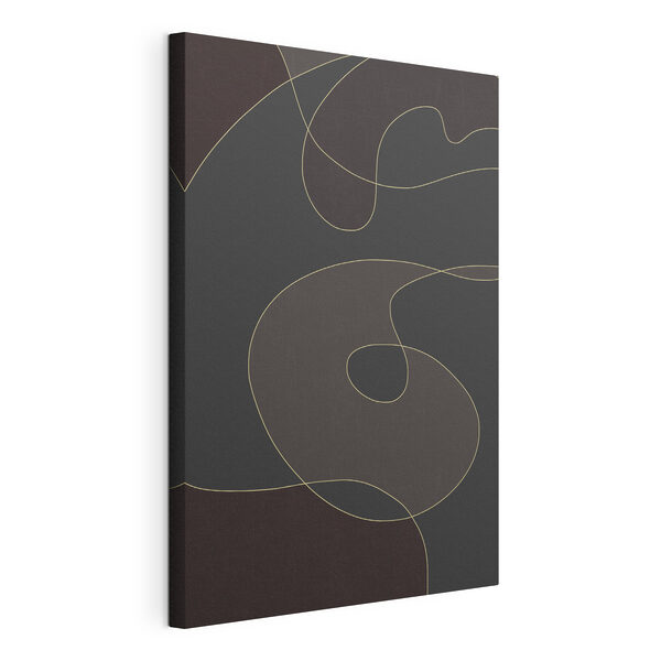 Canvas Schilderijen Zwarte en grijze achtergrond met een gele lijn (Artikelnummer: s48998) Canvas Schilderijen Canvas Schilderijen Zwarte en grijze achtergrond met een gele lijn (Artikelnummer: s48998)