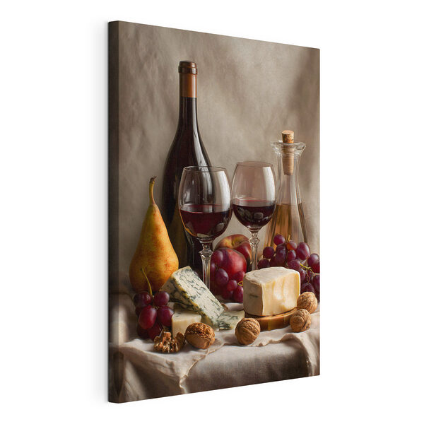 Canvas Schilderijen Wijnfles en wijnglazen (Artikelnummer: s49002) Canvas Schilderijen Canvas Schilderijen Wijnfles en wijnglazen (Artikelnummer: s49002)