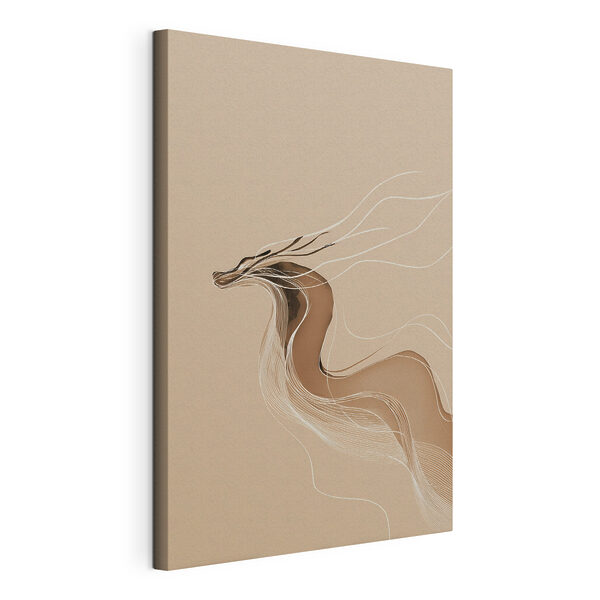 Canvas Schilderijen Canvas Schilderijen Tekening van een draak (Artikelnummer: s49021)