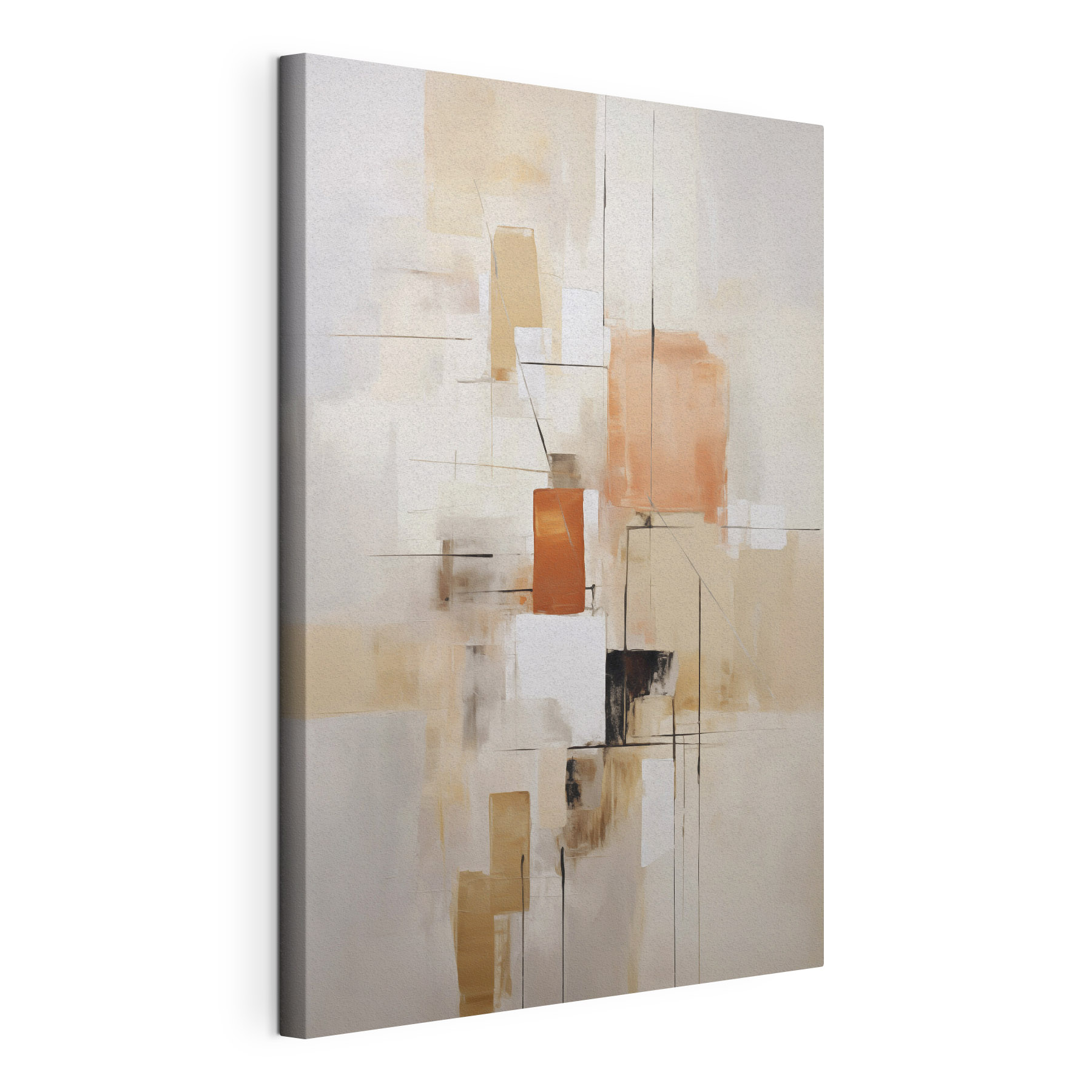 Painting of squares and lines