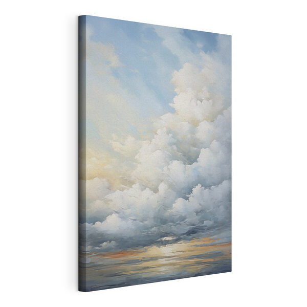 Canvas Schilderijen Grote witte wolken aan de hemel (Artikelnummer: s49057) Canvas Schilderijen Canvas Schilderijen Grote witte wolken aan de hemel (Artikelnummer: s49057)