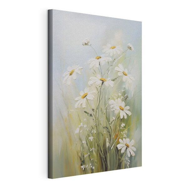 Canvas Schilderijen Canvas Schilderijen Schilderij van witte bloemen (Artikelnummer: s49067)
