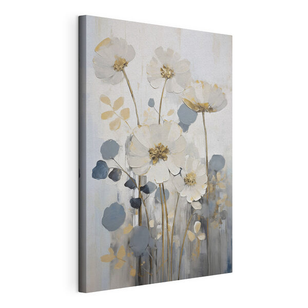 Canvas Schilderijen Schilderij van bloemen en bladeren (Artikelnummer: s49073) Canvas Schilderijen Canvas Schilderijen Schilderij van bloemen en bladeren (Artikelnummer: s49073)