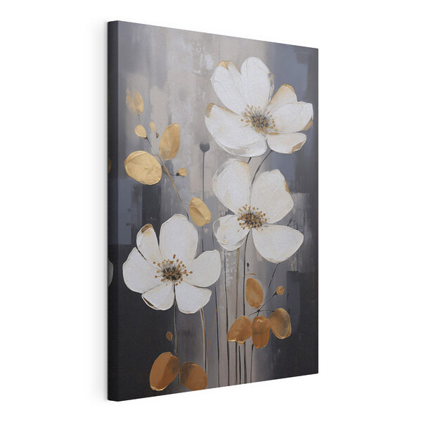 Canvas Schilderijen Prachtige bloemen in neutrale tinten (Artikelnummer: s49077) Canvas Schilderijen Canvas Schilderijen Prachtige bloemen in neutrale tinten (Artikelnummer: s49077)
