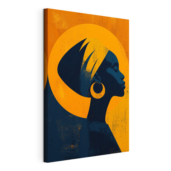 Canvas Schilderijen Profiel van een vrouw met een hoofddoek (Artikelnummer: s49085) Canvas Schilderijen Canvas Schilderijen Profiel van een vrouw met een hoofddoek (Artikelnummer: s49085)