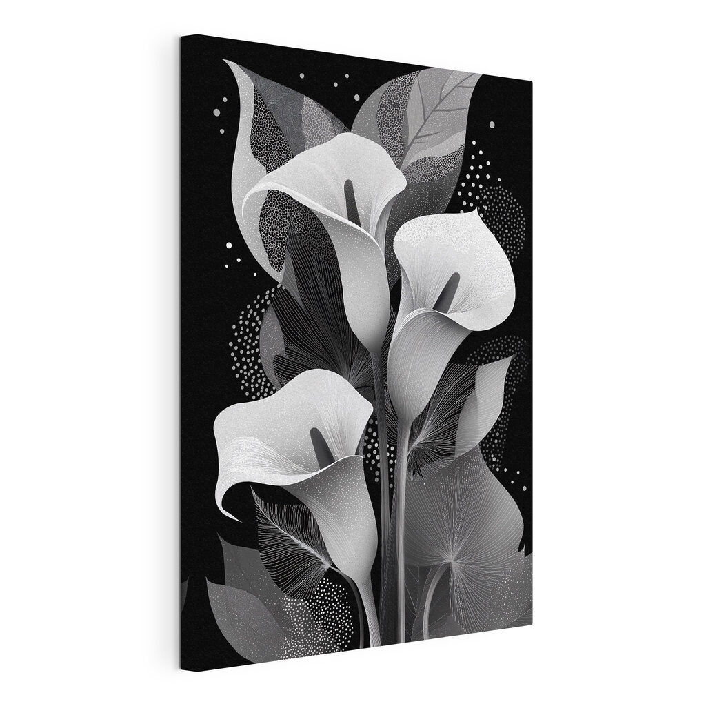 Elegante bloemmotieven op een donkere achtergrond