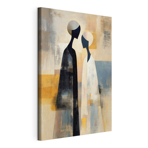 Canvas Schilderijen Schilderij van twee personen (Artikelnummer: s49095) Canvas Schilderijen Canvas Schilderijen Schilderij van twee personen (Artikelnummer: s49095)
