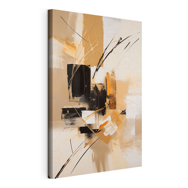 Canvas Schilderijen Schilderij met zwarte en witte vierkanten en lijnen (Artikelnummer: s49107) Canvas Schilderijen Canvas Schilderijen Schilderij met zwarte en witte vierkanten en lijnen (Artikelnummer: s49107)