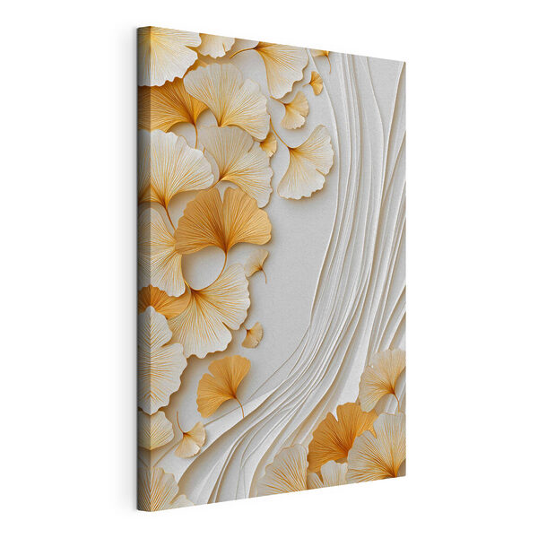 Canvas Schilderijen Fijne ginkgobladeren in zachte tinten (Artikelnummer: s49117) Canvas Schilderijen Canvas Schilderijen Fijne ginkgobladeren in zachte tinten (Artikelnummer: s49117)
