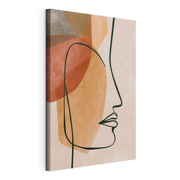 Canvas Schilderijen Tekening van het gezicht van een vrouw (Artikelnummer: s49119) Canvas Schilderijen Canvas Schilderijen Tekening van het gezicht van een vrouw (Artikelnummer: s49119)