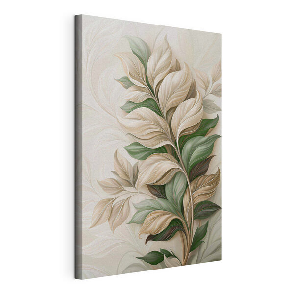 Canvas Schilderijen Elegant blad in zachte tinten (Artikelnummer: s49126) Canvas Schilderijen Canvas Schilderijen Elegant blad in zachte tinten (Artikelnummer: s49126)