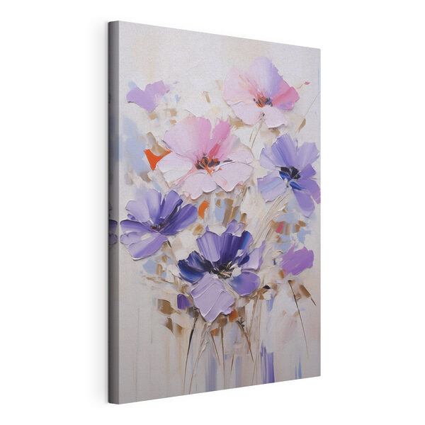 Canvas Schilderijen Schilderij van bloemen op een witte ondergrond (Artikelnummer: s49136) Canvas Schilderijen Canvas Schilderijen Schilderij van bloemen op een witte ondergrond (Artikelnummer: s49136)