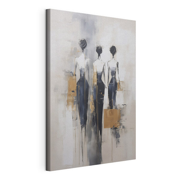 Canvas Schilderijen Schilderij van drie vrouwen (Artikelnummer: s49138) Canvas Schilderijen Canvas Schilderijen Schilderij van drie vrouwen (Artikelnummer: s49138)