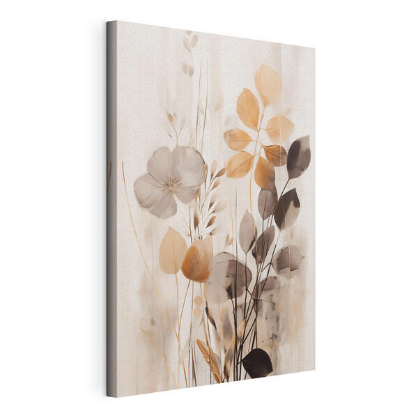 Canvas Schilderijen Schilderij van bloemen en bladeren (Artikelnummer: s49147) Canvas Schilderijen Canvas Schilderijen Schilderij van bloemen en bladeren (Artikelnummer: s49147)