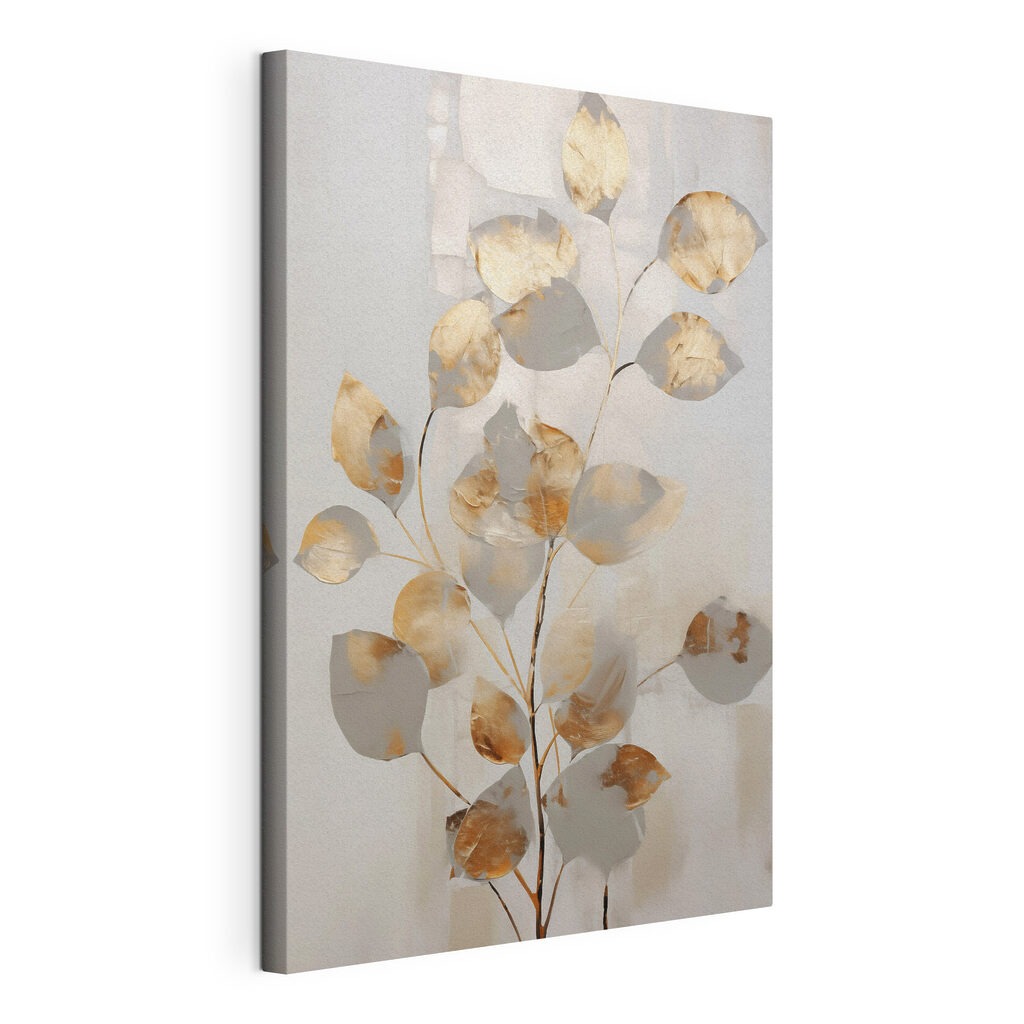 Painting of a branch with leaves Painting of a branch with leaves