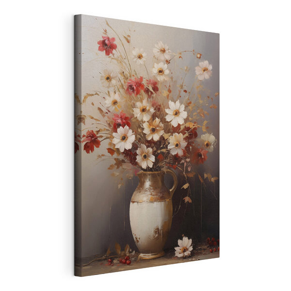Canvas Schilderijen Schilderij van bloemen in een vaas (Artikelnummer: s49161) Canvas Schilderijen Canvas Schilderijen Schilderij van bloemen in een vaas (Artikelnummer: s49161)