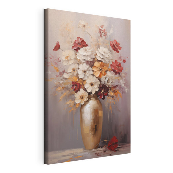 Canvas Schilderijen Schilderij van bloemen in een vaas (Artikelnummer: s49162) Canvas Schilderijen Canvas Schilderijen Schilderij van bloemen in een vaas (Artikelnummer: s49162)