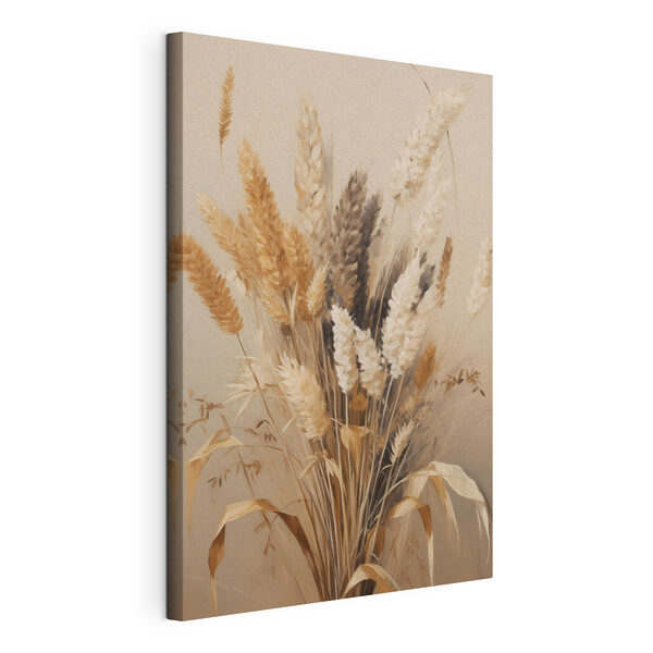 Canvas Schilderijen Canvas Schilderijen Een bos tarwe in een vaas (Artikelnummer: s49163)