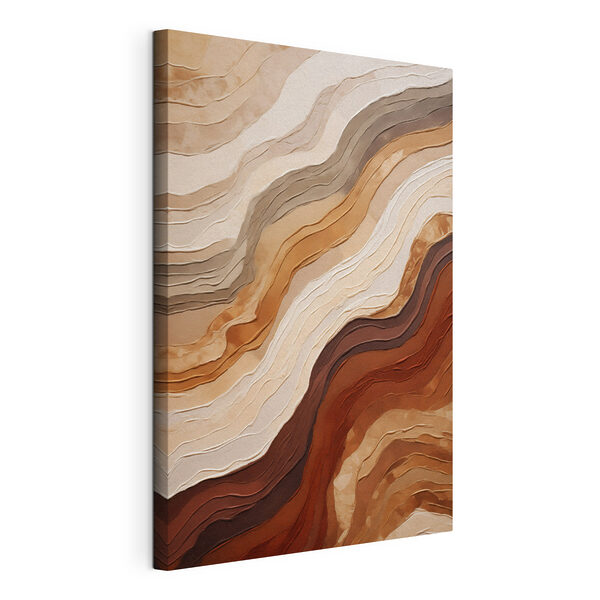 Canvas Schilderijen Zachte aardetinten in vloeiende patronen (Artikelnummer: s49166) Canvas Schilderijen Canvas Schilderijen Zachte aardetinten in vloeiende patronen (Artikelnummer: s49166)