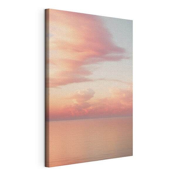Canvas Schilderijen Roze wolken boven het water (Artikelnummer: s49177) Canvas Schilderijen Canvas Schilderijen Roze wolken boven het water (Artikelnummer: s49177)