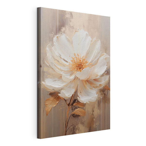 Canvas Schilderijen Canvas Schilderijen Schilderij van een witte bloem (Artikelnummer: s49181)