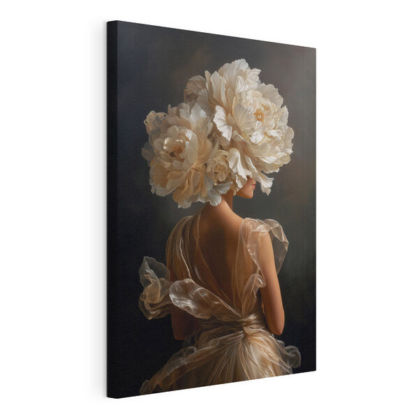 Canvas Schilderijen Vrouw met bloemen in haar haar (Artikelnummer: s49202) Canvas Schilderijen Canvas Schilderijen Vrouw met bloemen in haar haar (Artikelnummer: s49202)