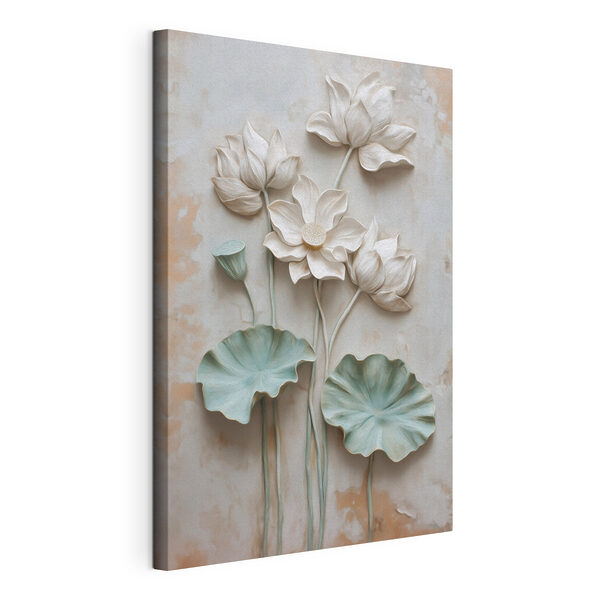Canvas Schilderijen Stralende bloemen in rustige tinten (Artikelnummer: s49205) Canvas Schilderijen Canvas Schilderijen Stralende bloemen in rustige tinten (Artikelnummer: s49205)