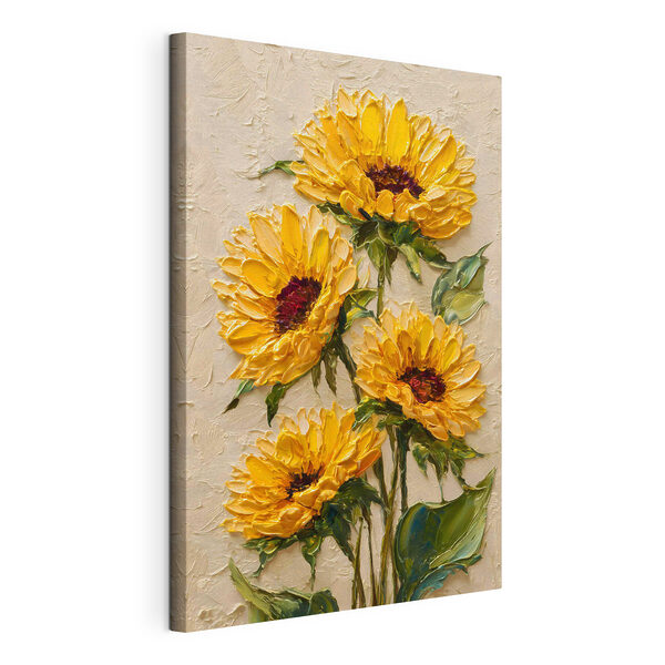 Canvas Schilderijen Schilderij van gele bloemen (Artikelnummer: s49231) Canvas Schilderijen Canvas Schilderijen Schilderij van gele bloemen (Artikelnummer: s49231)