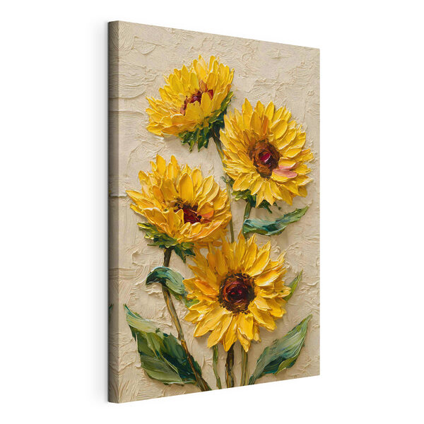 Canvas Schilderijen Schilderij van gele bloemen (Artikelnummer: s49232) Canvas Schilderijen Canvas Schilderijen Schilderij van gele bloemen (Artikelnummer: s49232)