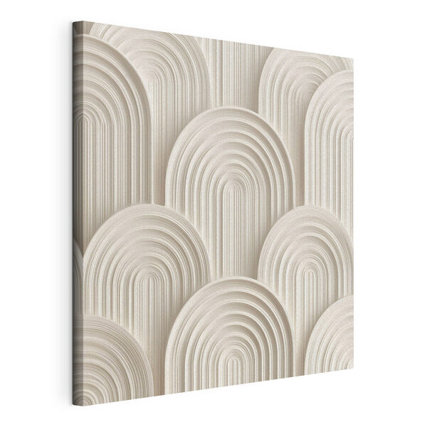 Canvas Schilderijen Witte muur met witte cirkels (Artikelnummer: s49243) Canvas Schilderijen Canvas Schilderijen Witte muur met witte cirkels (Artikelnummer: s49243)