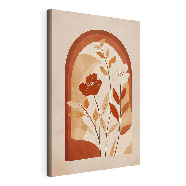 Canvas Schilderijen Schilderij van bloemen en bladeren (Artikelnummer: s49261) Canvas Schilderijen Canvas Schilderijen Schilderij van bloemen en bladeren (Artikelnummer: s49261)