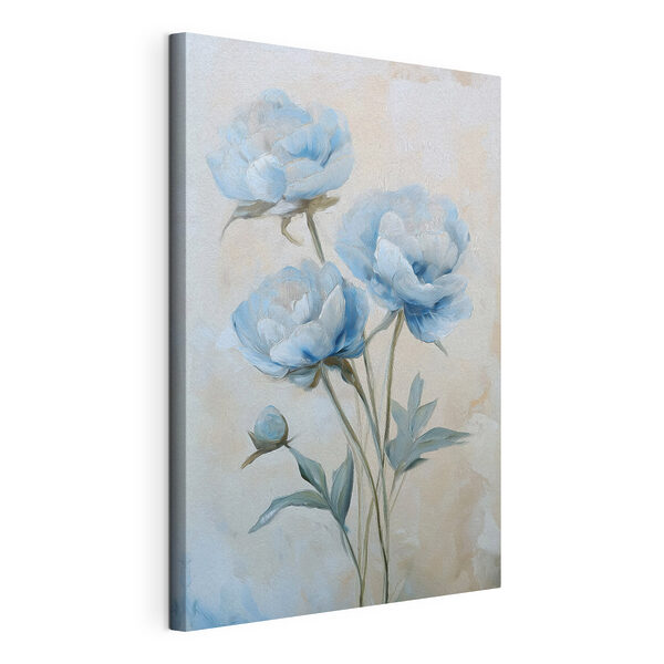 Canvas Schilderijen Schilderij van blauwe bloemen (Artikelnummer: s49279) Canvas Schilderijen Canvas Schilderijen Schilderij van blauwe bloemen (Artikelnummer: s49279)