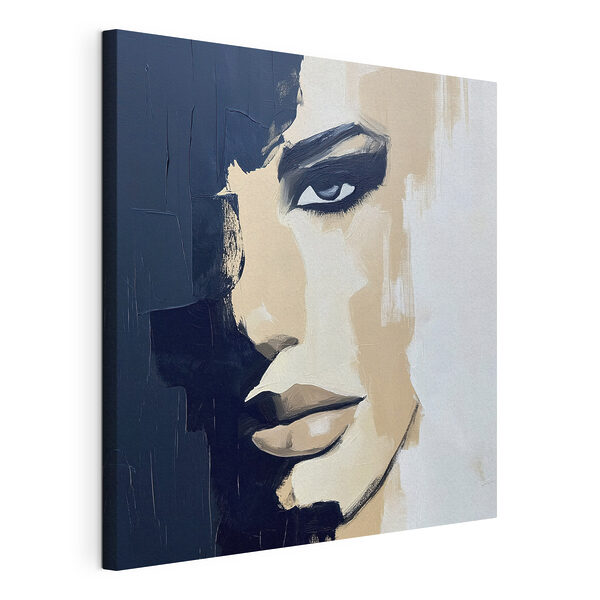 Canvas Schilderijen Canvas Schilderijen Schilderij van het gezicht van een vrouw (Artikelnummer: s49284)