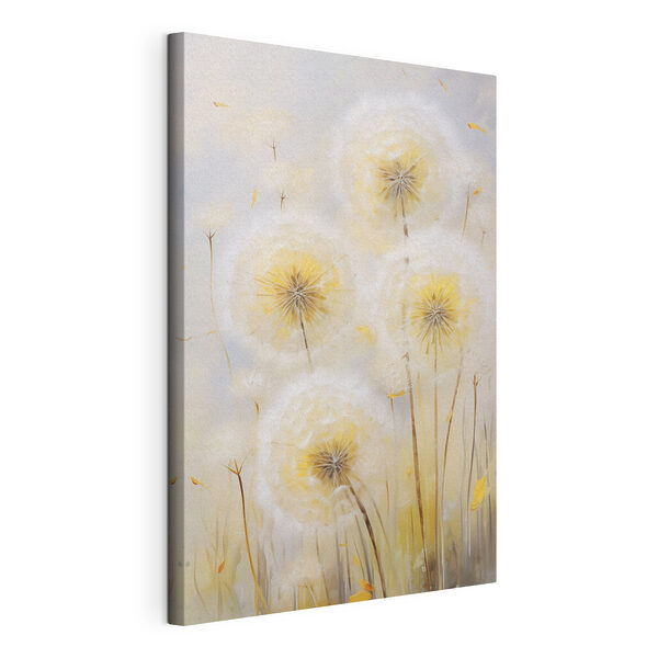 Canvas Schilderijen Delicate paardenbloemen in zachte tinten (Artikelnummer: s49296) Canvas Schilderijen Canvas Schilderijen Delicate paardenbloemen in zachte tinten (Artikelnummer: s49296)