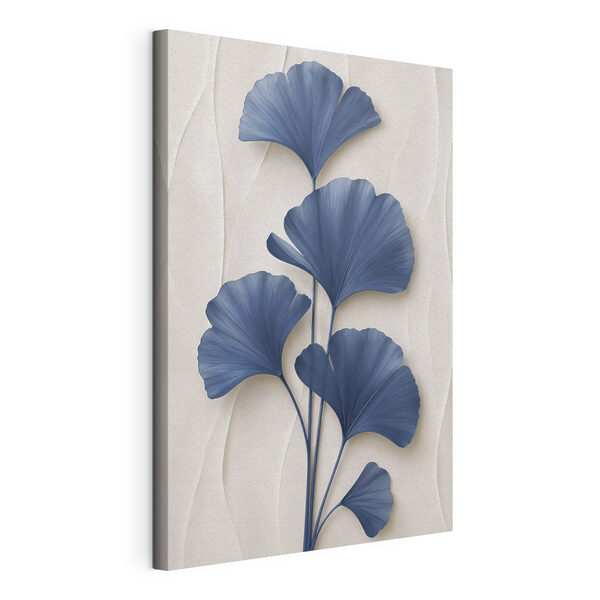 Canvas Schilderijen Elegant botanisch motief in blauwe tinten (Artikelnummer: s49298) Canvas Schilderijen Canvas Schilderijen Elegant botanisch motief in blauwe tinten (Artikelnummer: s49298)