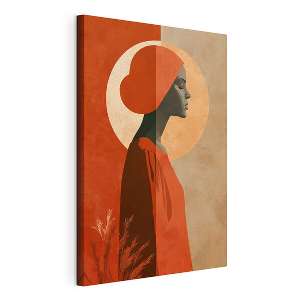 Canvas Schilderijen Canvas Schilderijen Vrouw met een hoed (Artikelnummer: s49326)