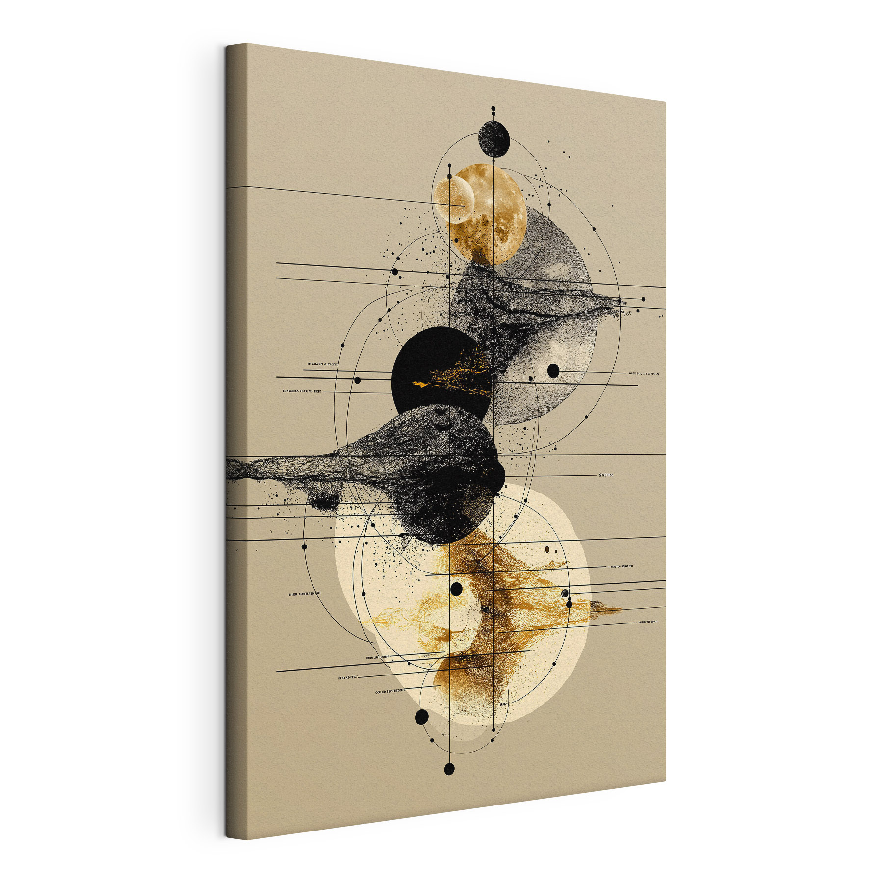 Drawing of planets and circles