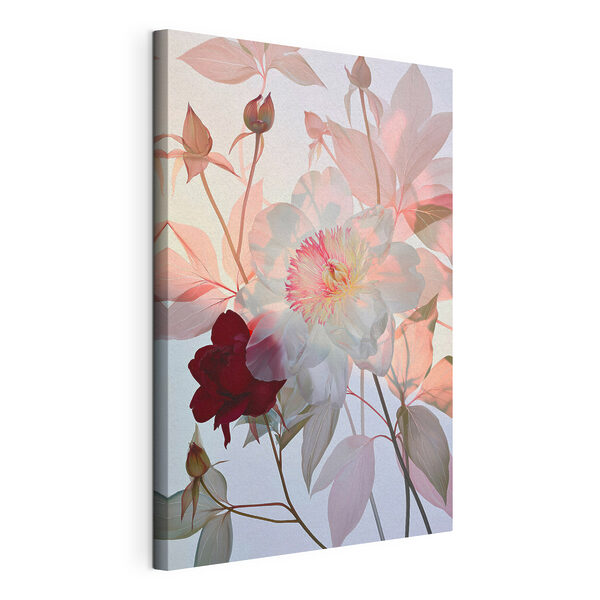 Canvas Schilderijen Verfijnde bloemen in zachte kleuren (Artikelnummer: s49365) Canvas Schilderijen Canvas Schilderijen Verfijnde bloemen in zachte kleuren (Artikelnummer: s49365)
