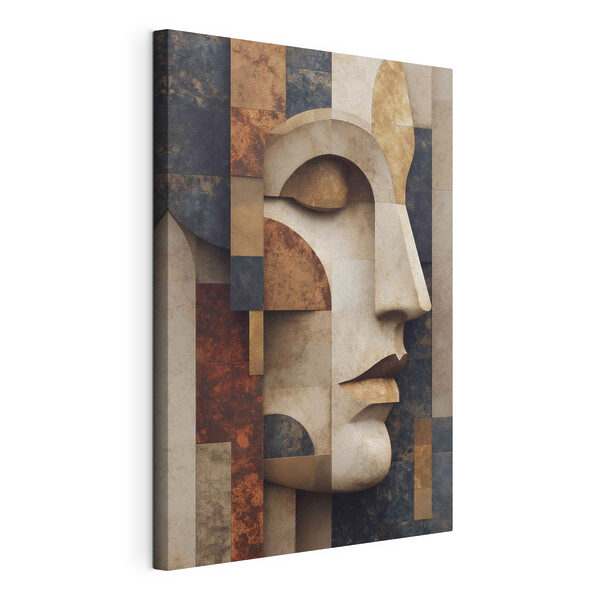 Gezicht van steen Canvas Schilderijen Gezicht van steen