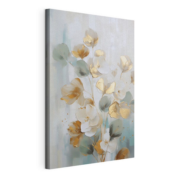 Canvas Schilderijen Schilderij van bloemen op een witte achtergrond (Artikelnummer: s49399) Canvas Schilderijen Canvas Schilderijen Schilderij van bloemen op een witte achtergrond (Artikelnummer: s49399)