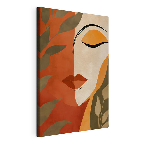 Canvas Schilderijen Schilderij van het gezicht van een vrouw (Artikelnummer: s49449) Canvas Schilderijen Canvas Schilderijen Schilderij van het gezicht van een vrouw (Artikelnummer: s49449)