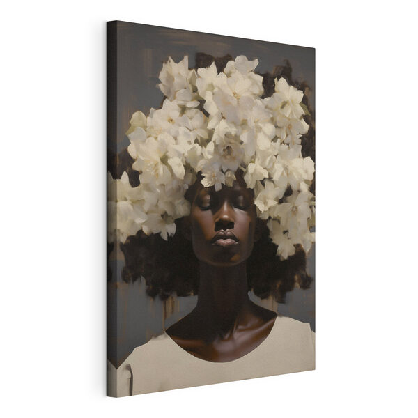 Canvas Schilderijen Vrouw met bloemen op haar hoofd (Artikelnummer: s49455) Canvas Schilderijen Canvas Schilderijen Vrouw met bloemen op haar hoofd (Artikelnummer: s49455)