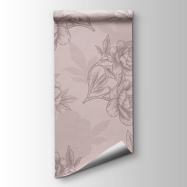Floral pattern with delicate linework