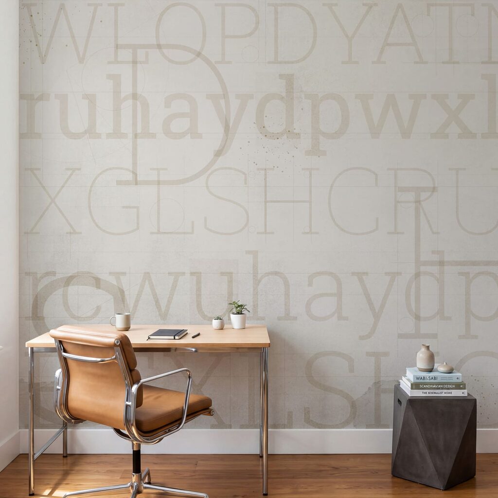 Witte achtergrond met letters
