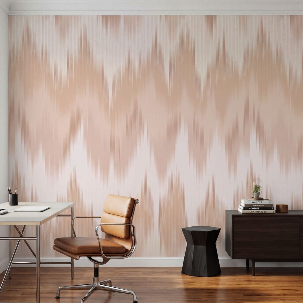Roze en wit zigzagpatroon