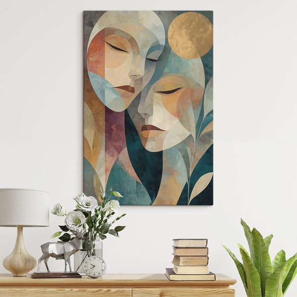 Painting of a woman's face