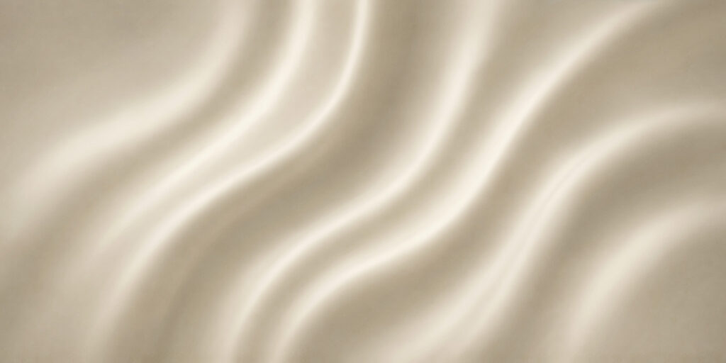 White fabric with wavy folds
