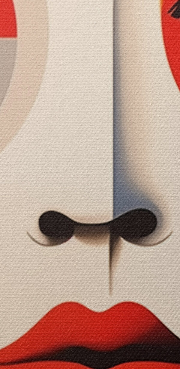 Face with different colors and shapes