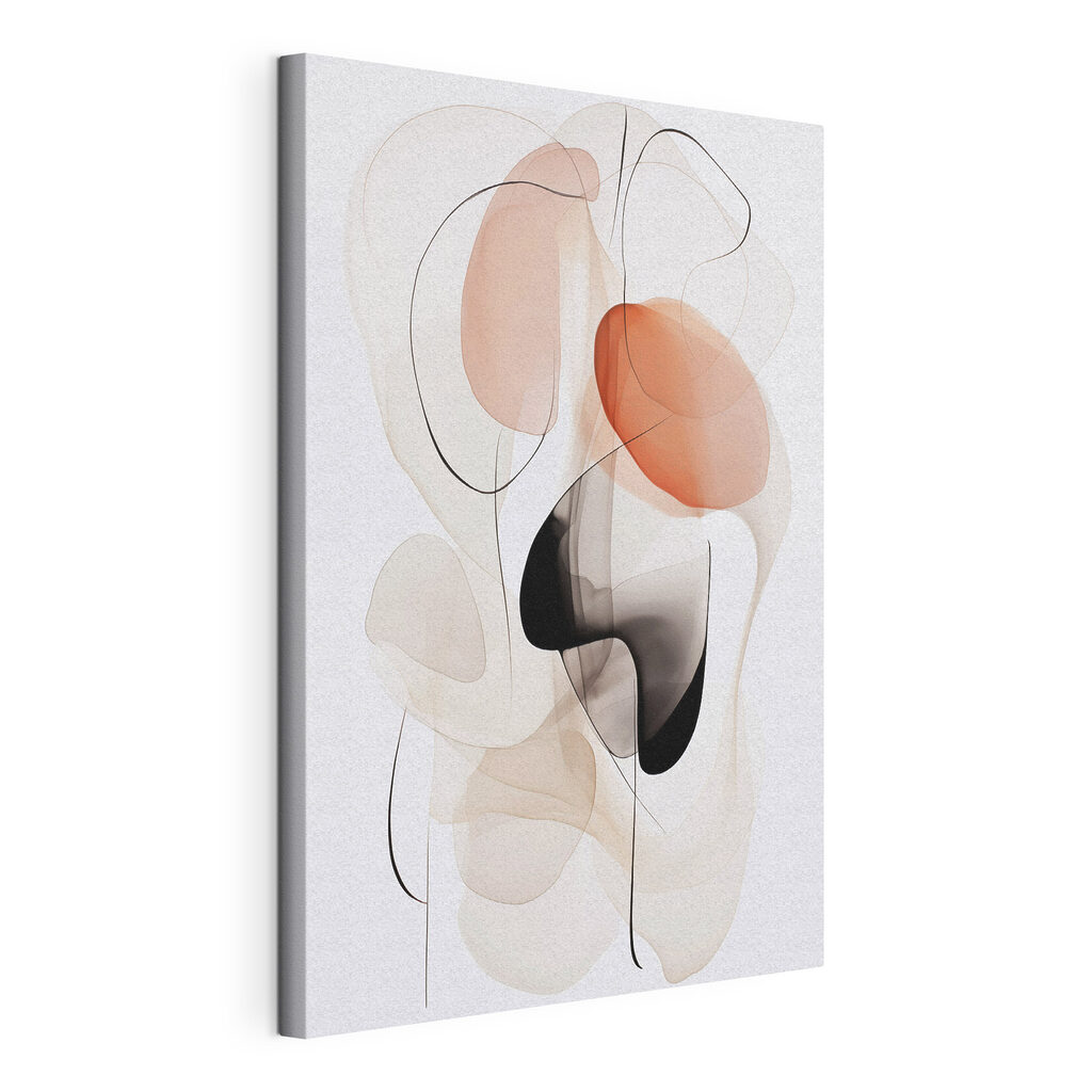 Fluid shapes in soft, warm tones Fluid shapes in soft, warm tones