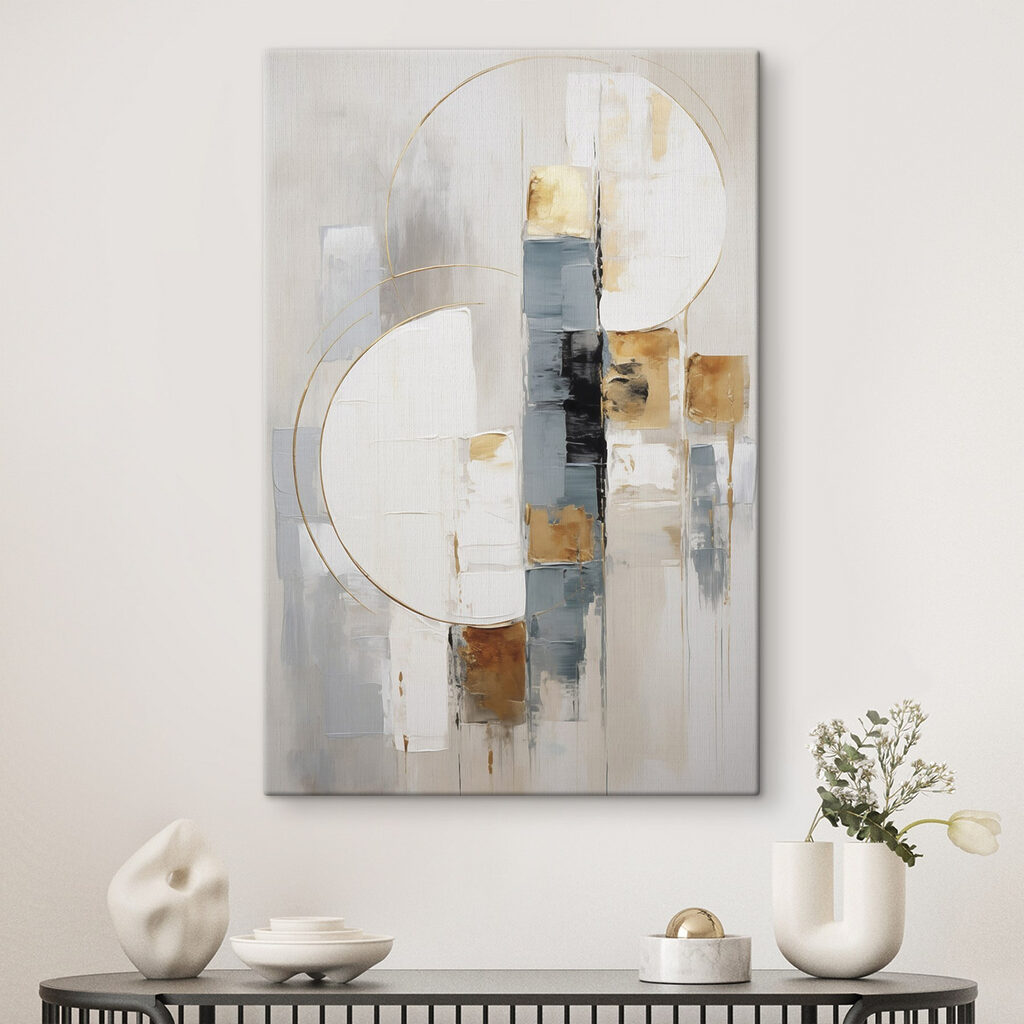 Abstract shapes in serene colors Abstract shapes in serene colors